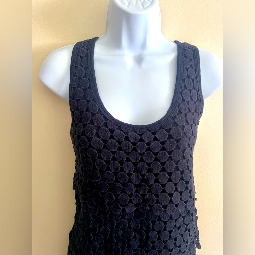 J. Crew Blue Layered Circles Tanktop